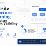 Website Structure Planning for Better Search Visibility by Elizabeth SEO showing content hierarchy, internal linking, website architecture, and SEO-friendly site structure for long-term search growth.